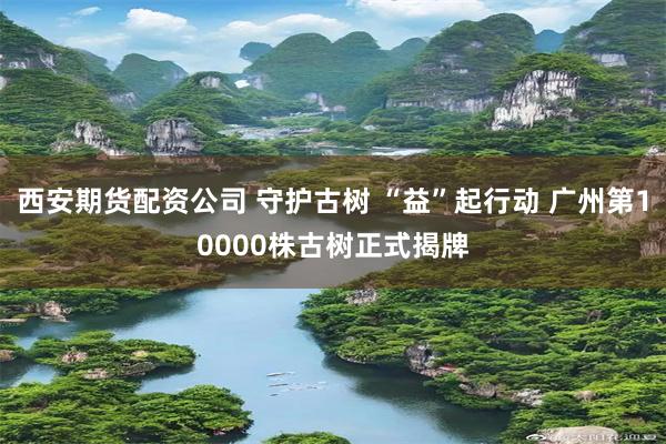 西安期货配资公司 守护古树 “益”起行动 广州第10000株古树正式揭牌