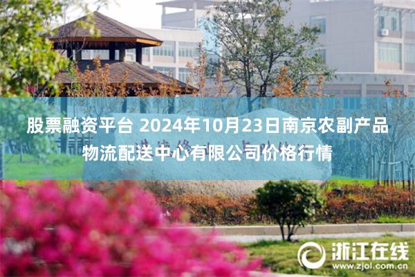 股票融资平台 2024年10月23日南京农副产品物流配送中心有限公司价格行情