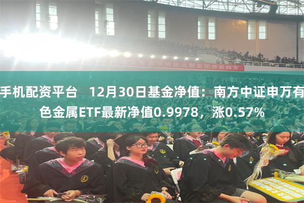 手机配资平台   12月30日基金净值：南方中证申万有色金属ETF最新净值0.9978，涨0.57%