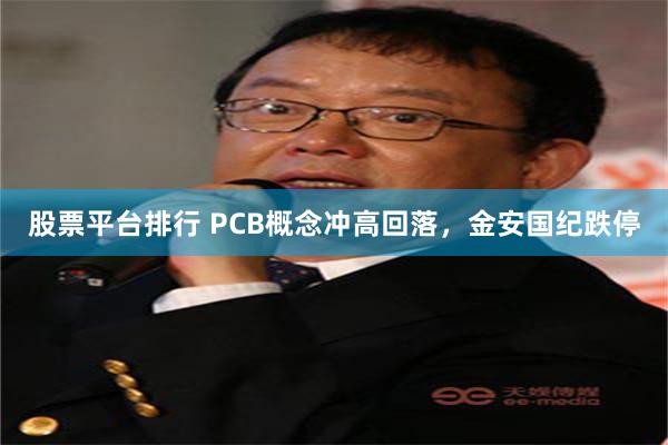 股票平台排行 PCB概念冲高回落，金安国纪跌停